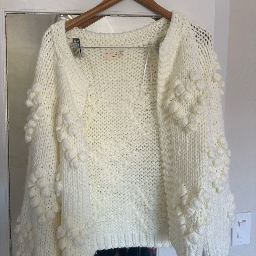 Chunky Knit Cream Sweater